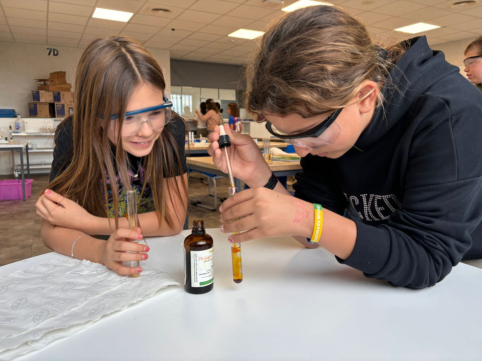 The American School of Barcelona ASB science middle school students