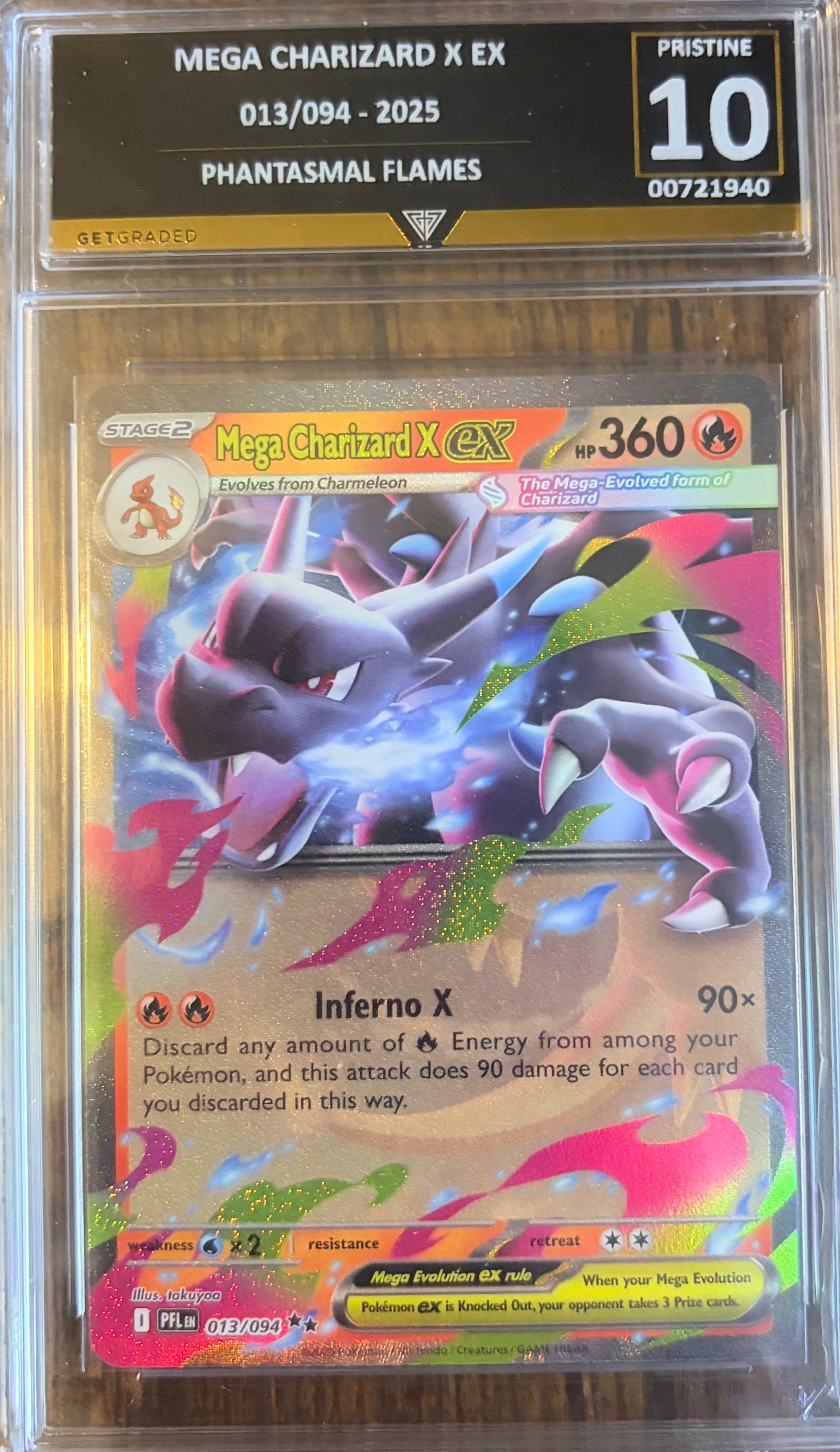 Mega Charizard X EX 013/094 – Get Graded 10