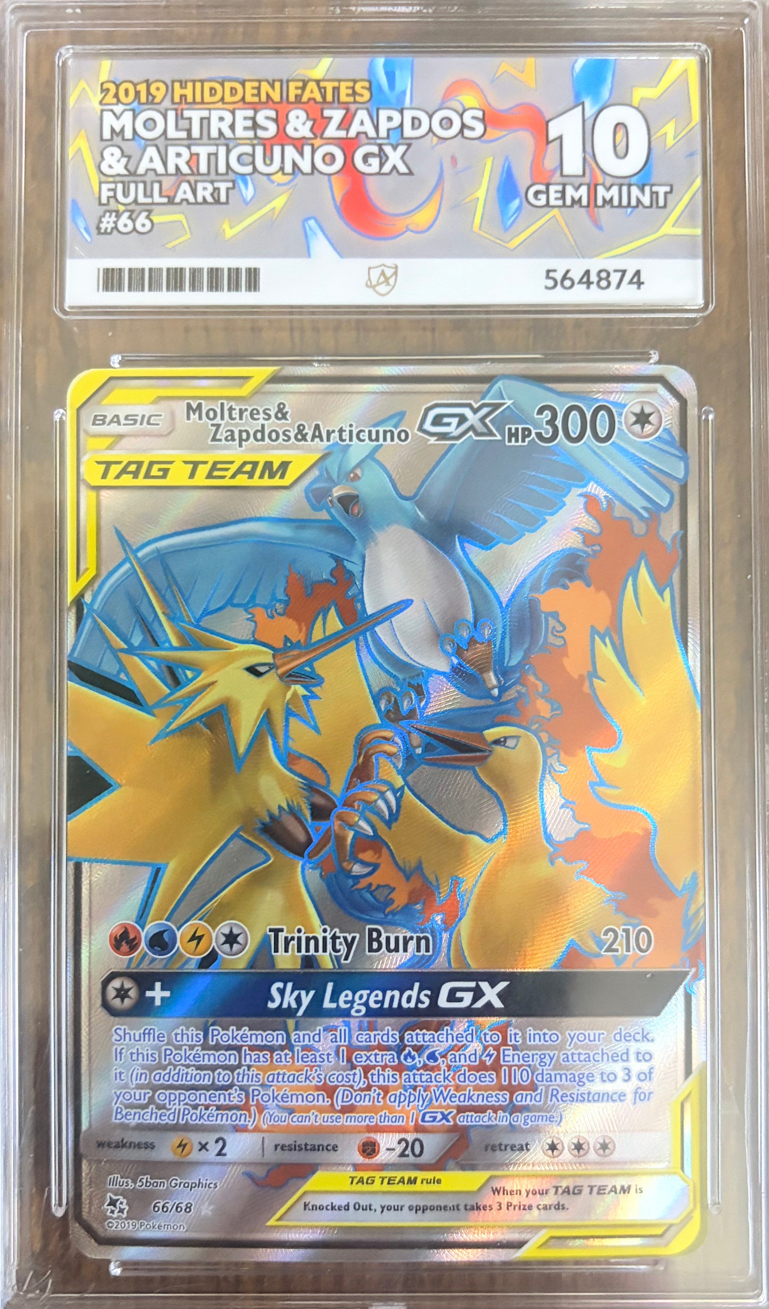 Moltres, Zapdos & Articuno 66/68 – ACE Grading 10
