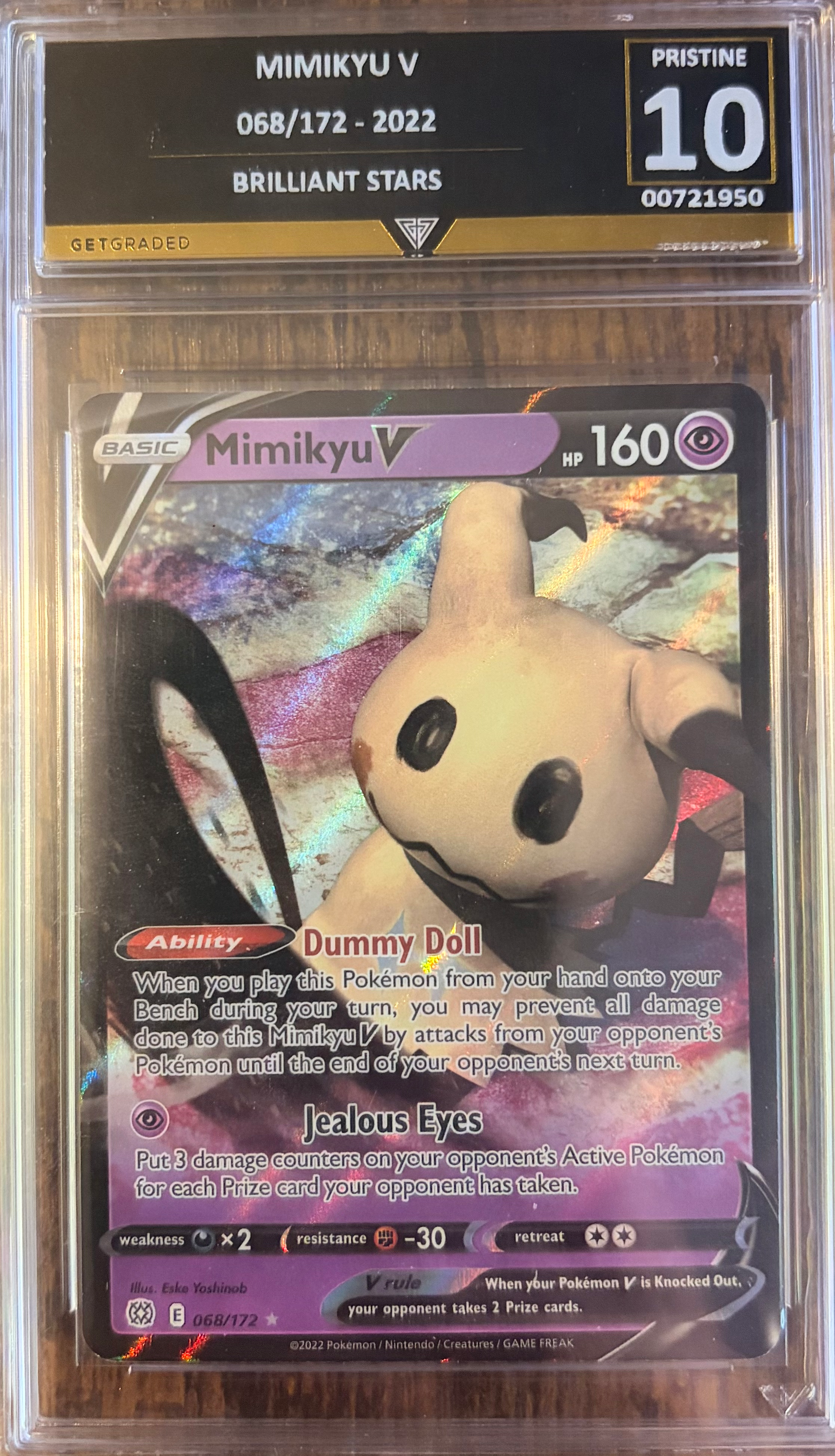 Mimikyu V 068/172 – Get Graded 10