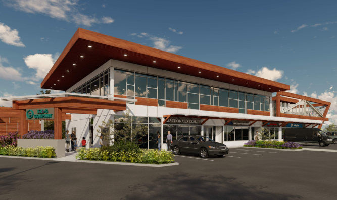 2 story office building in Langley