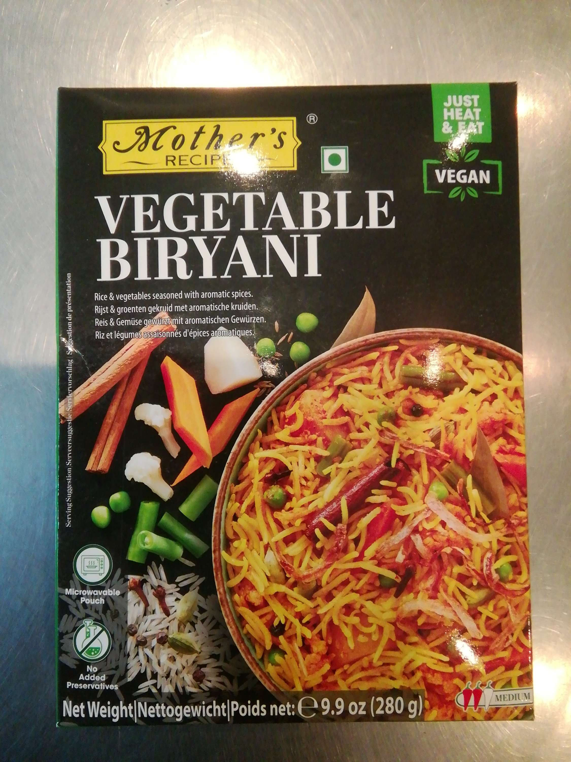 VEGETABLE BIRYANI 280GM MOTHER