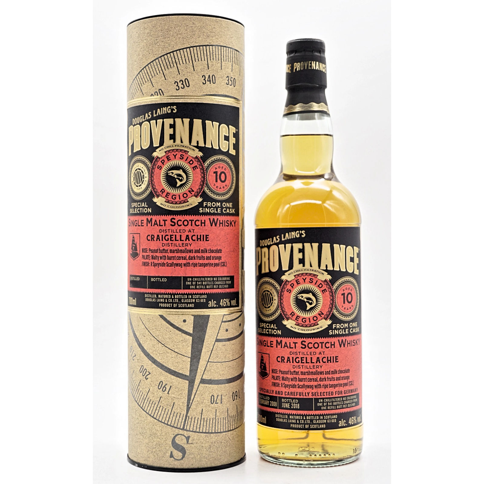 Provenance - Craigellachie 10 Years Single Cask Speyside Malt Whisky