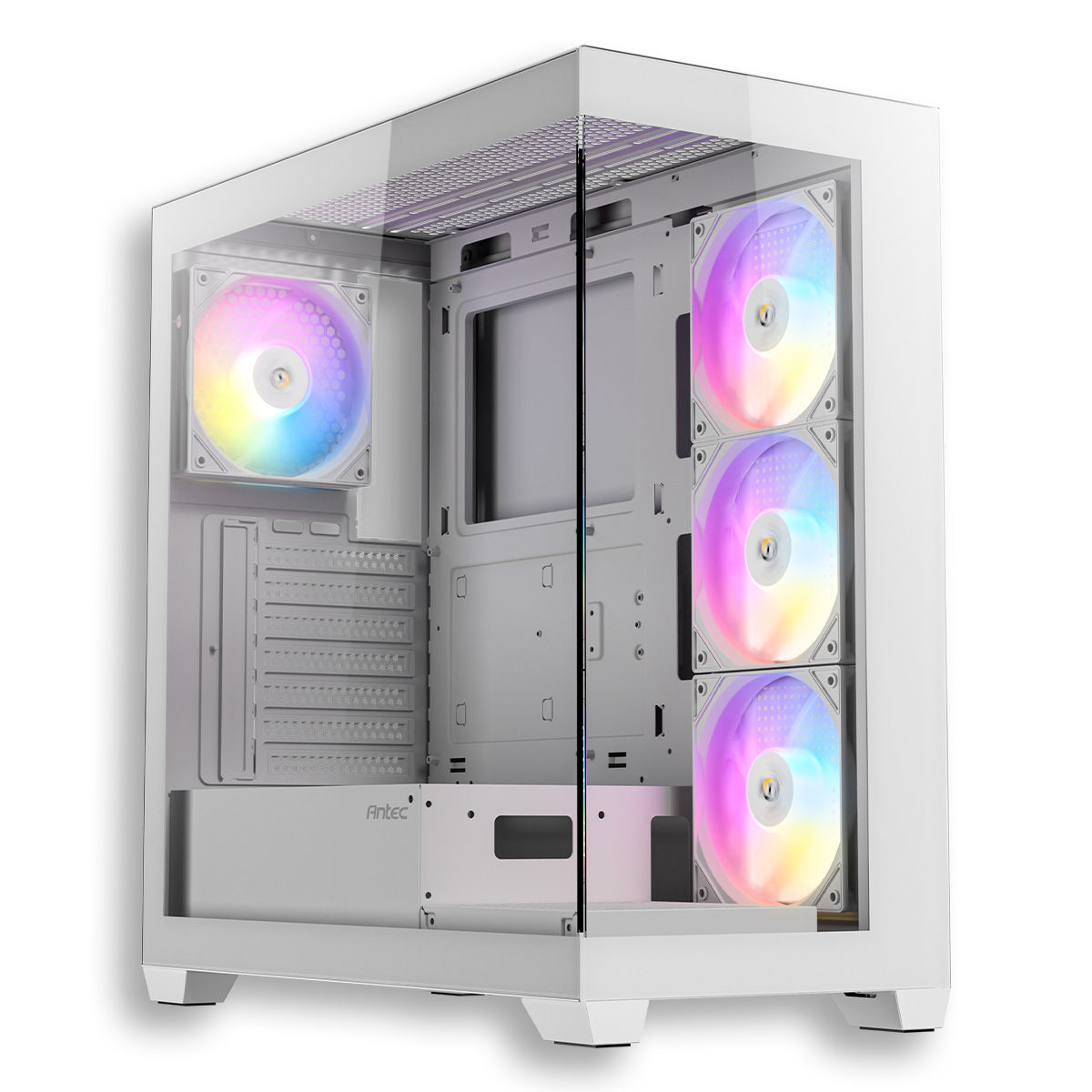 Caja Antec Cx300 Vidrio Templado + 3 Argb Blanco