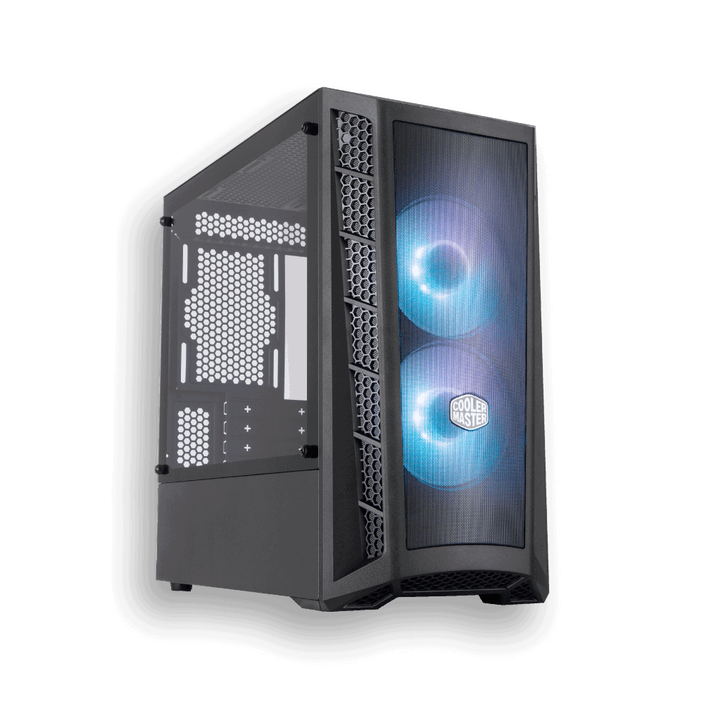 CAJA COOLER MASTER BOX MB311L ARGB VIDRIO TEMPLADO + 2 FAN ARGB