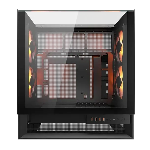 Miniatura: CAJA COUGAR OMNYX VID. TEMP. + 4ARGB 160mm NEGRO