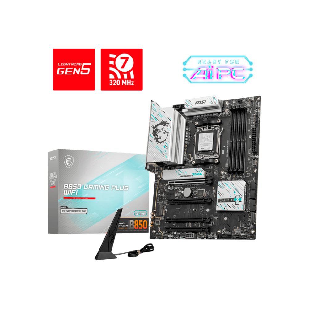 MSI B850 GAMING PLUS WIFI 4 GPU PCI 5,0 4DDR5
