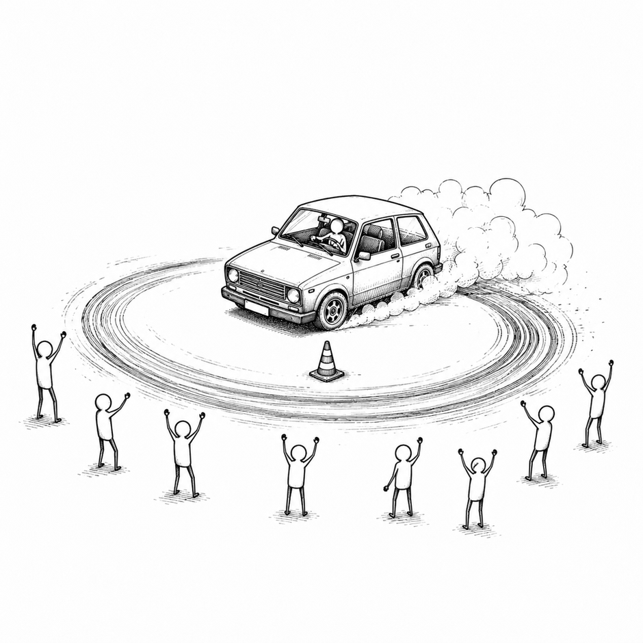 The Loudest Cheer Isn't for the Fastest Driver