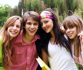 Estudantes adolescentes