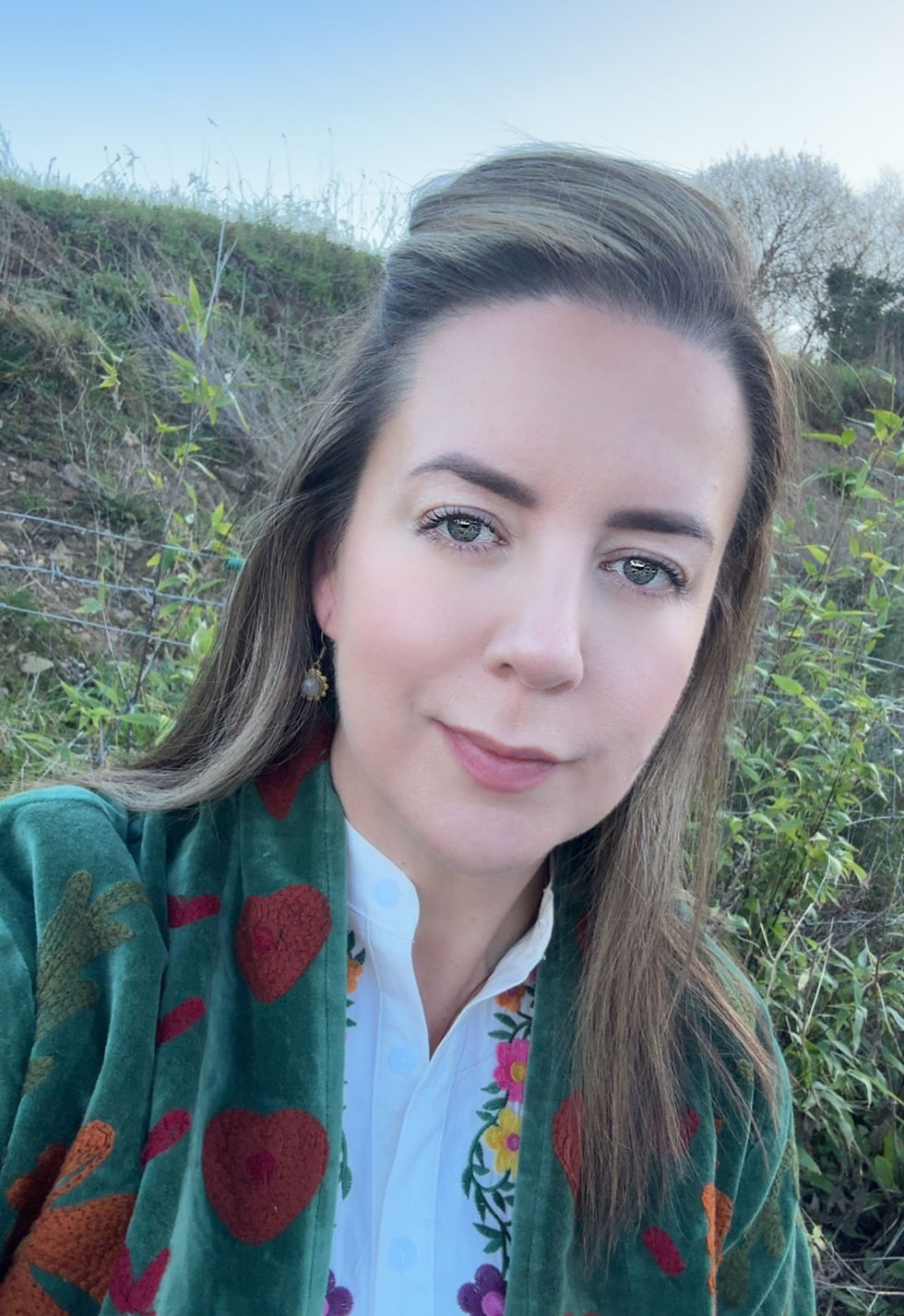 me in garden green velvet jacket in garden_edited.jpg