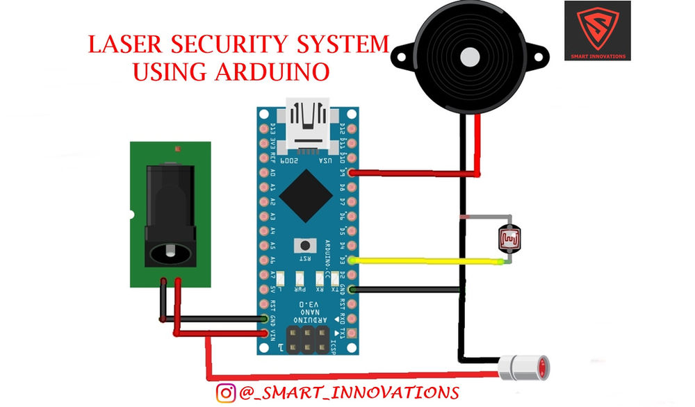 LASER SECURITY SYSTEM USING ARDUINO