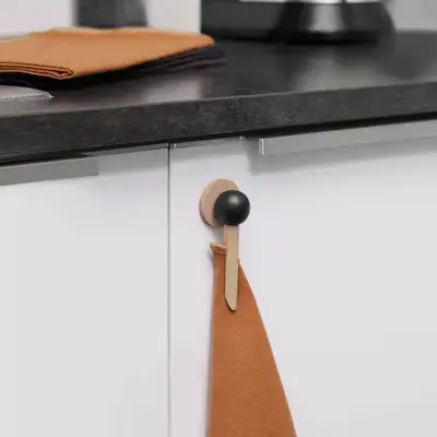 Pince magnétique pour suspendre les torchons - noir