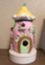 Pink Garden Cottage Jar