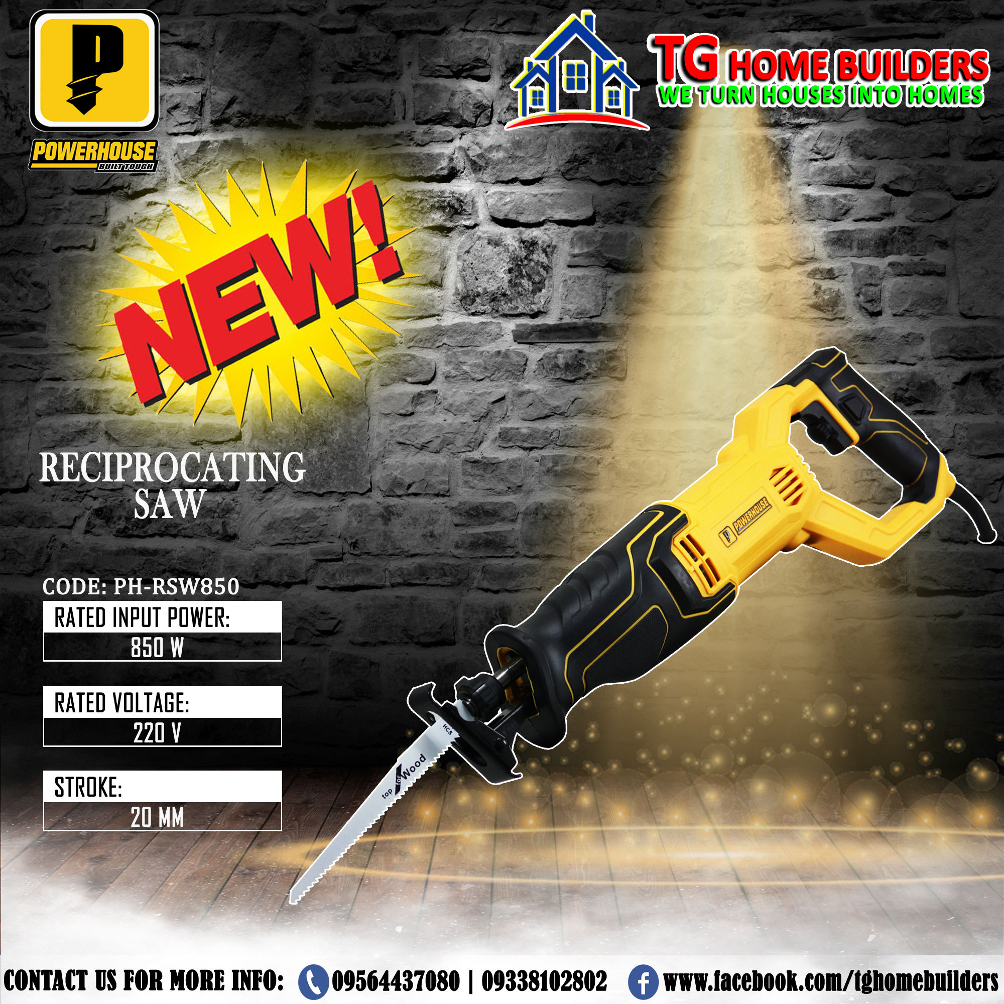 PH RSW850 850W RECIPROCATING SAW