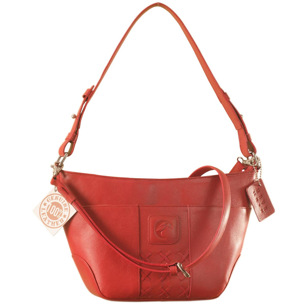 Thumbnail: eZeeBags-Maya-Leather-Handbag-YA832v1-Red-Front
