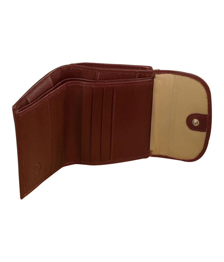 Thumbnail: eZeeBags Freelancer BeYourself Wallets-BYS-008-v1-Burgundy-Open-Front