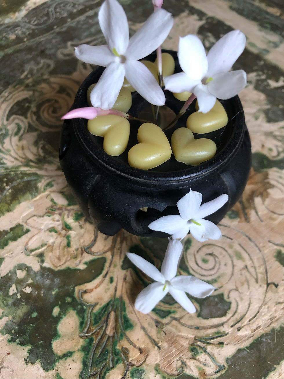 Thumbnail: Jasmine Ginger Lily Solid Lotion Tiny Hearts in a Tin I Mother's Day