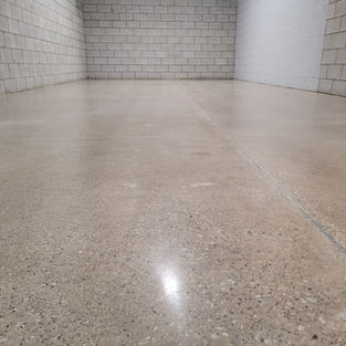 Polished Concrete in a mechanics room in a chemical plant