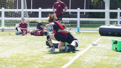 Cyprus Women's Rugby training camp in action