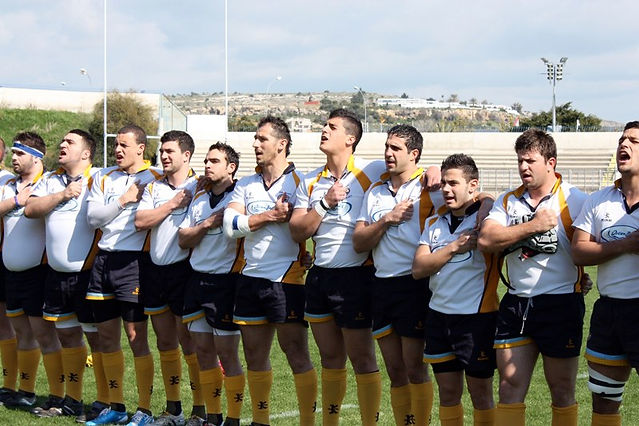Andrew Binikos as a Cyprus Rugby player.