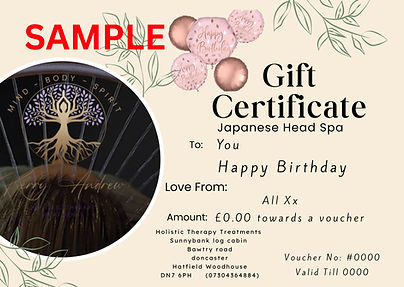 Head Spa Gift Voucher