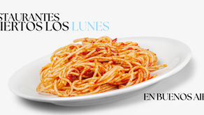 #GuestBites- RESTAURANTES ABIERTOS LOS LUNES EN BUENOS AIRES