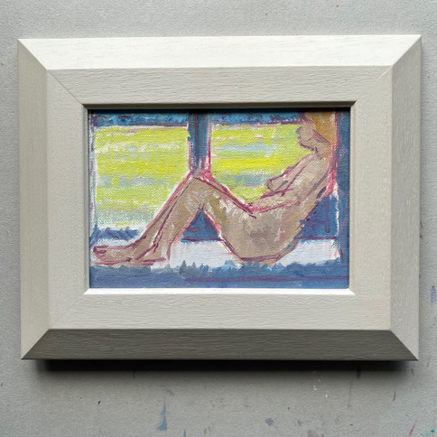 Nude in Window painting
