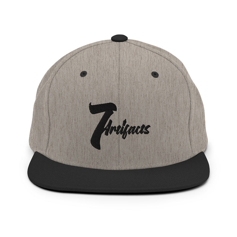 Thumbnail: Black Logo Signature Snapback Hat