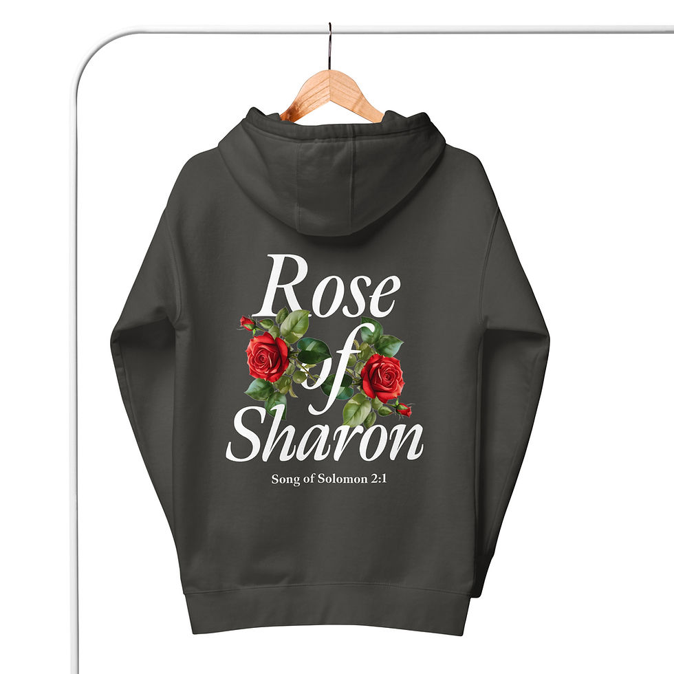 Thumbnail: Rose of Sharon Unisex Hoodie (White Logo)