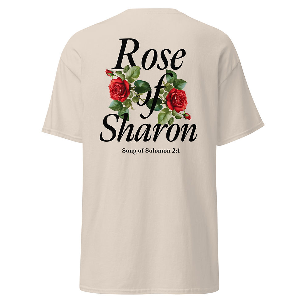Thumbnail: Rose Of Sharon Unisex Shirt Black Logo
