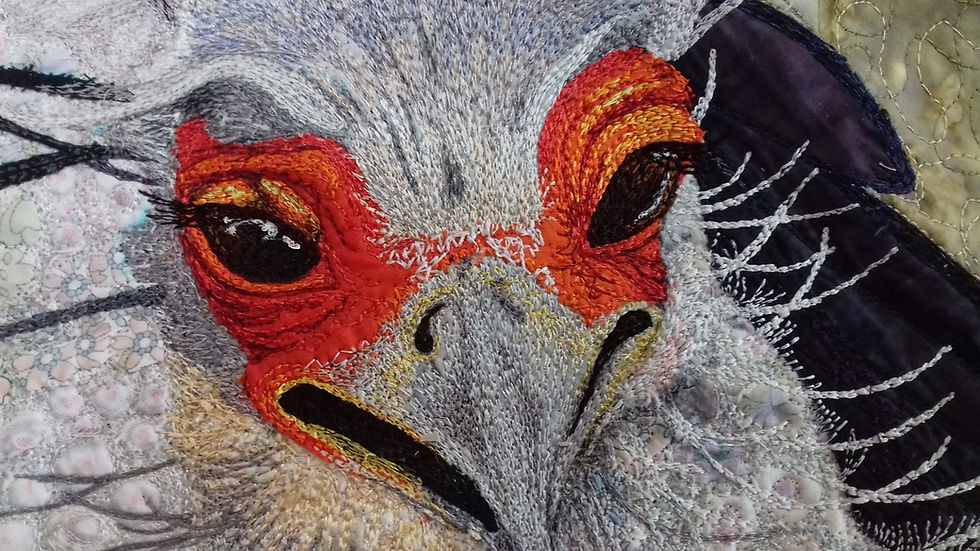 I DON'T DRAW...I PAINT WITH FABRIC AND THREAD (Part 2)