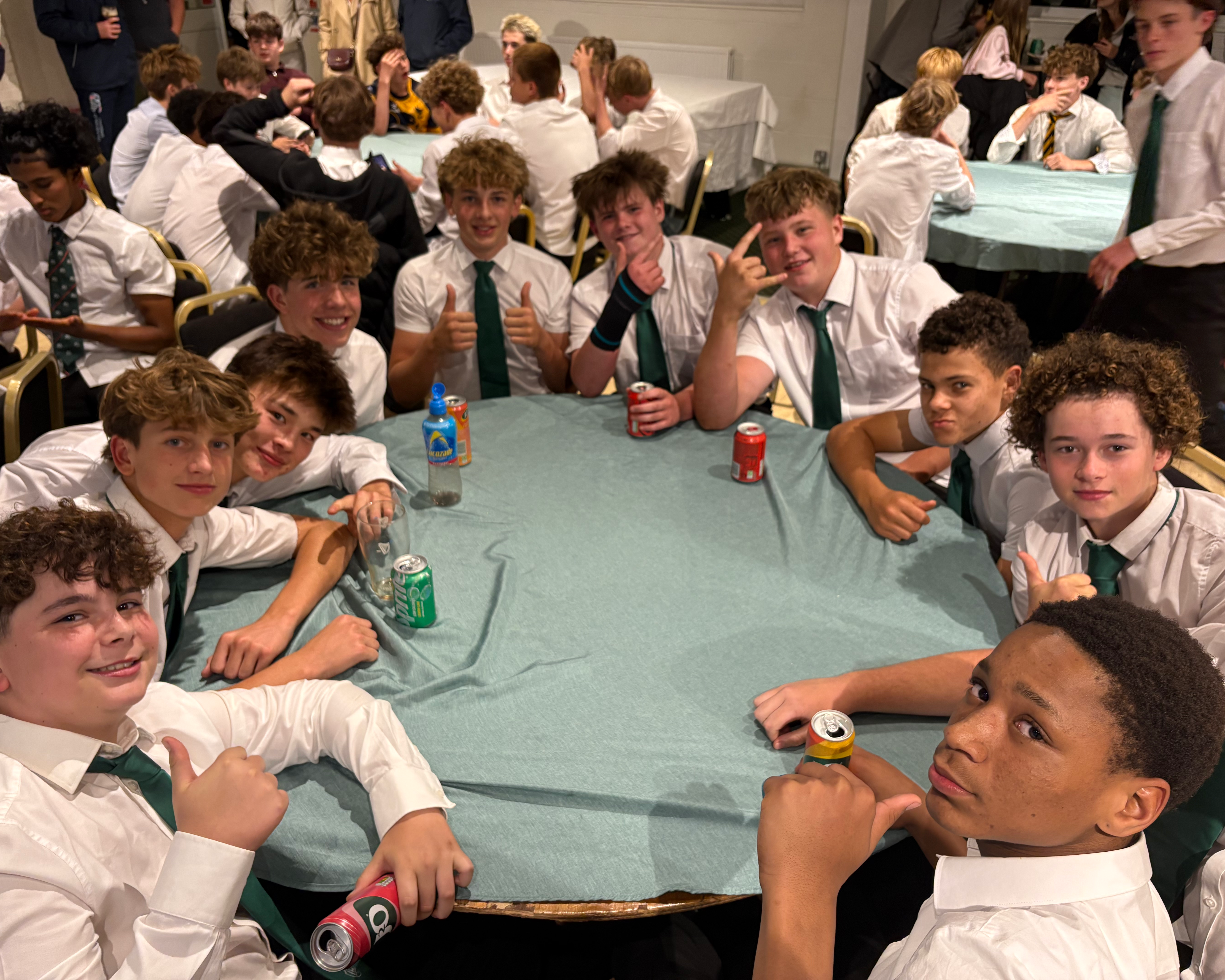 The U15s enjoyed delicious food prepared by our new Chef Capello and stayed for a while
