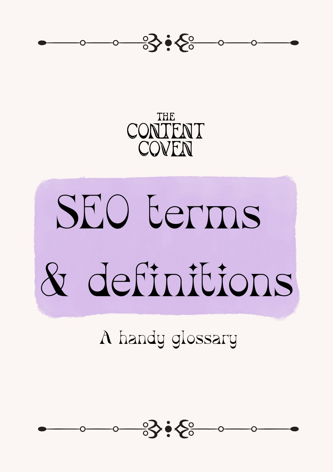 SEO Glossary