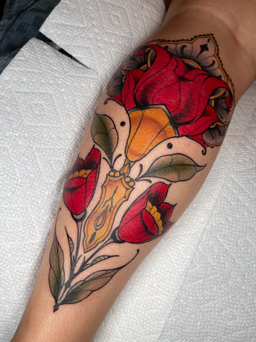 Art Nouveau tattoo JakiTatu - Jacksonville Tattoo Artist