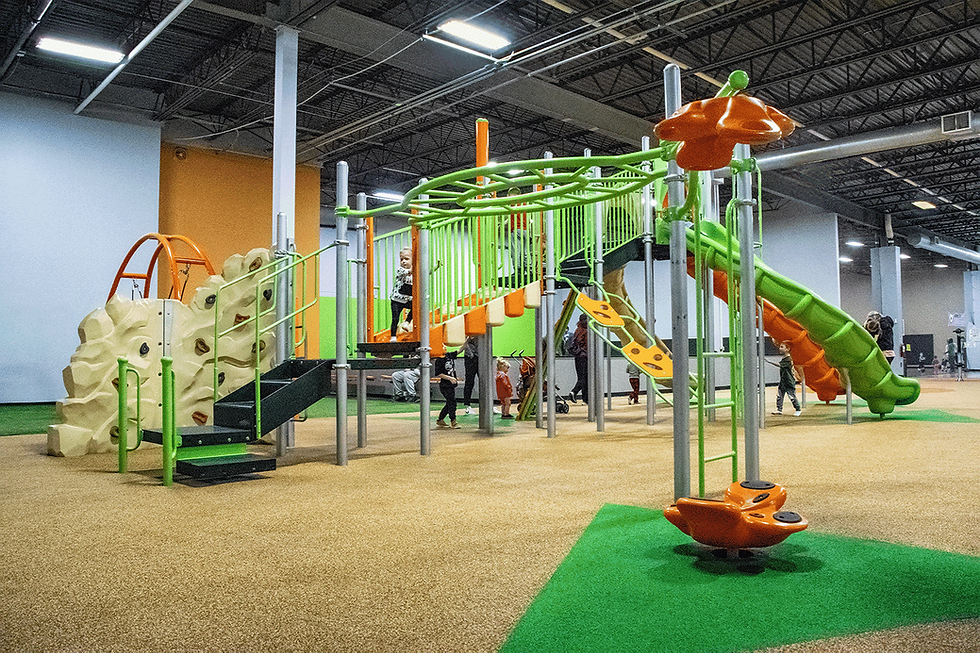 Playground equipment in park