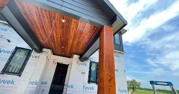 Exterior Porch Stain with Stain Match