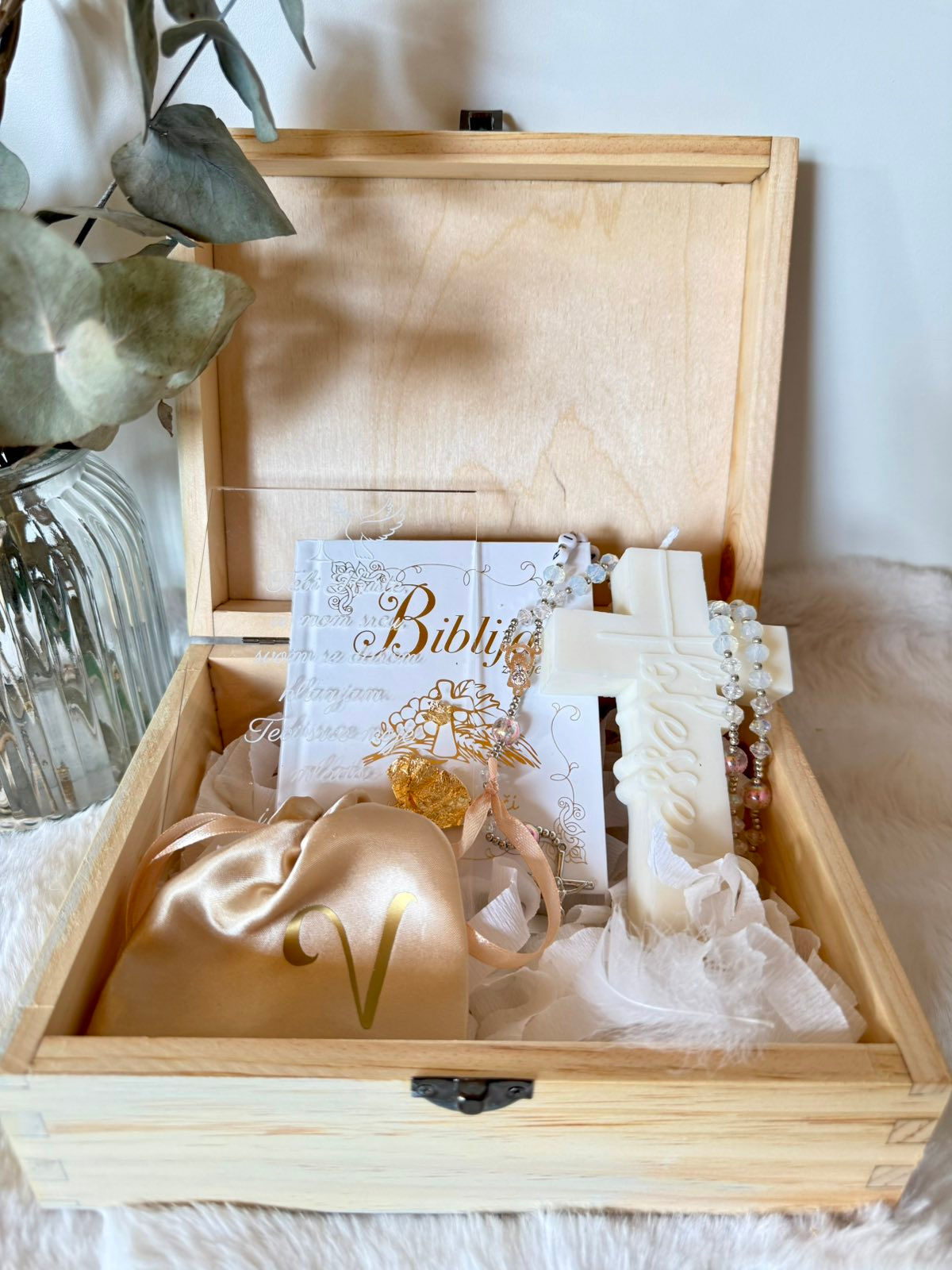 Bijela milost premium box s krunicom