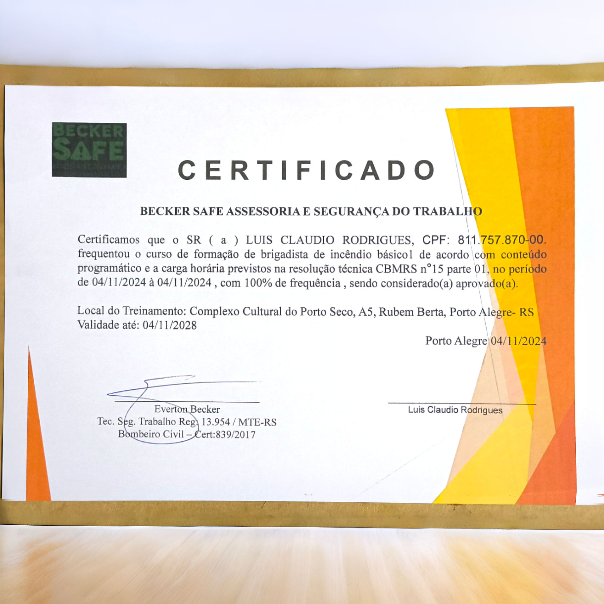 Bambas capacita equipe de barracão