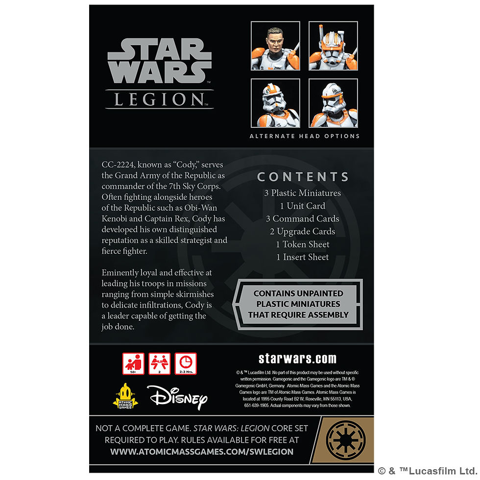 Thumbnail: Star Wars Legion: Clone Commander Cody Commander Expansion