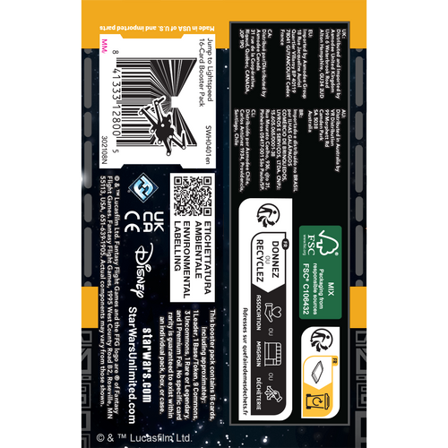 swu jump to lightspeed booster box Asmodee Star Wars: Unlimited TCG Display (Set of 24 Booster Packs) 1 base/token SWU: Jump to Lightspeed Booster