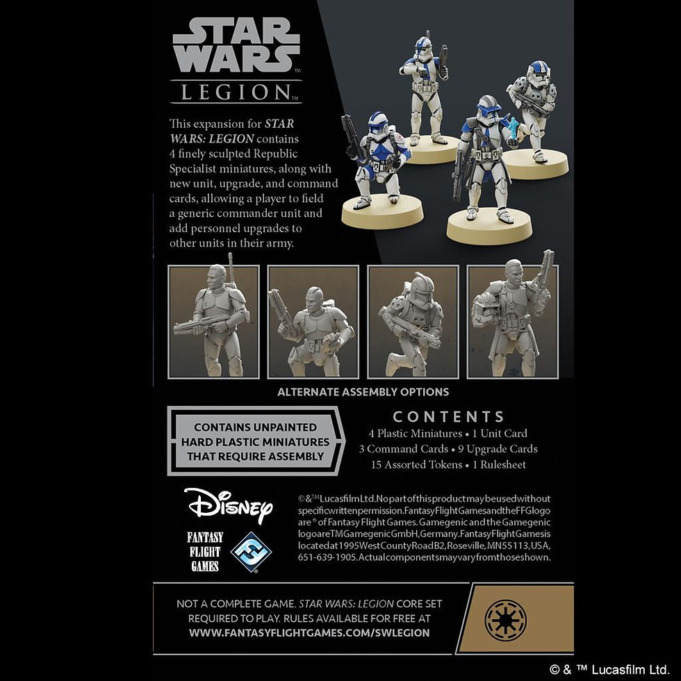 Thumbnail: Star Wars Legion: Republic Specialists Personnel Expansion