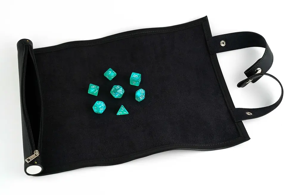 Thumbnail: FanRoll Dice Scroll - Black Leather