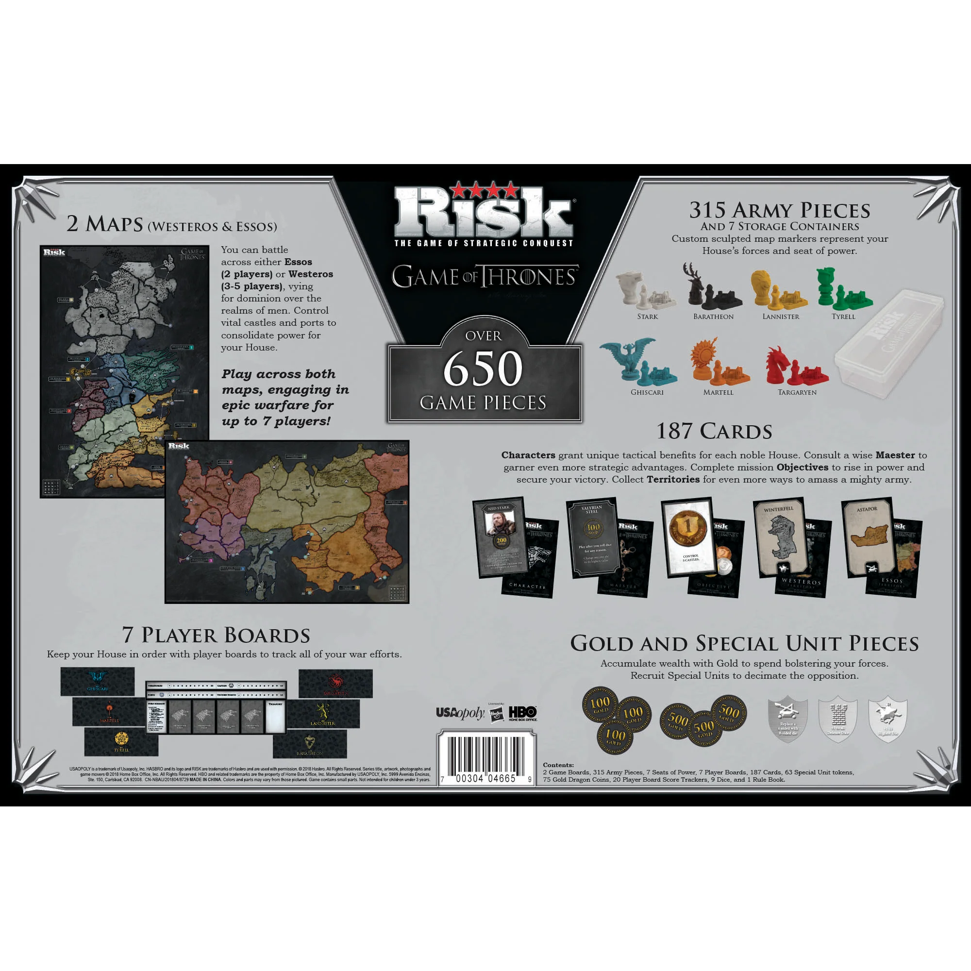 Risk Game Of Thrones – Jeu De Conquête Complet – Parfait état