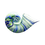 Miniatura: Hand Blown Conch Seashell Art Glass Sculpture.