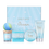 Miniatura: Ocean Bath & Body Gift Set with Gift Box. Scented Candle, Body Butter, Hand Soap, and Hand Cream. SKU #748.