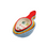 Miniatura: 4-Piece Floral Ceramic Measuring Scoops stacked upright.