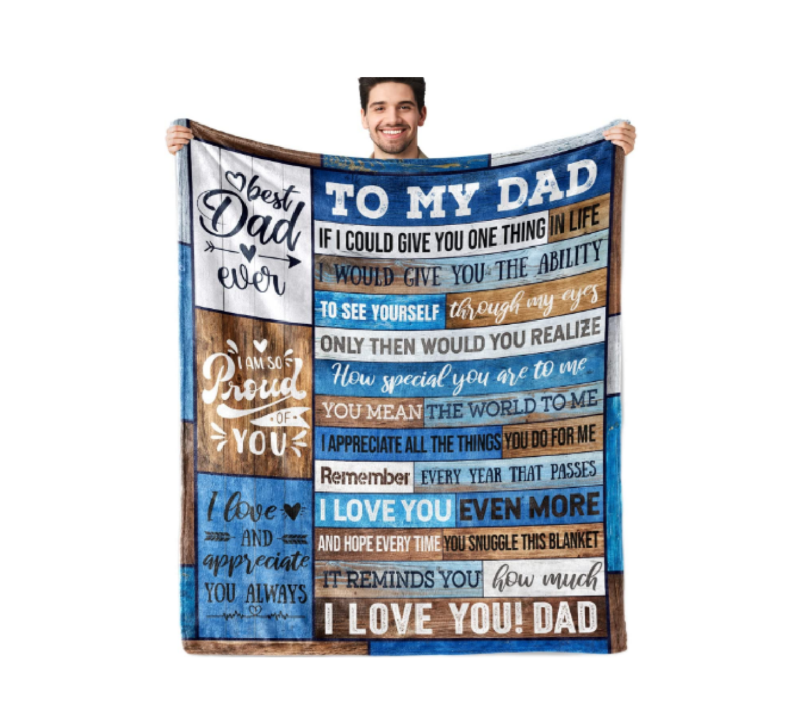 Soft Throw Blanket for Dad