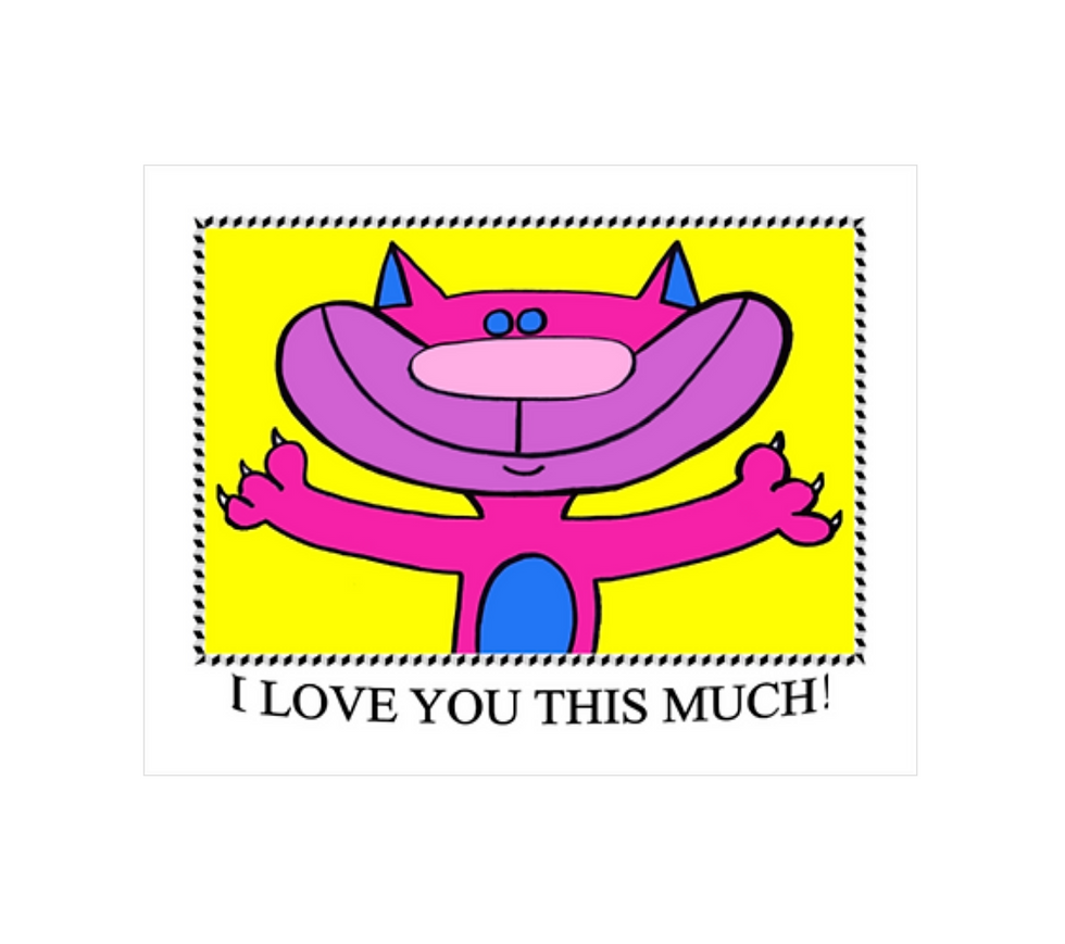 Miniatura: I Love You This Much Framed Art Print 8.5" x 11".  SKU #WADKD6.