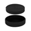 Thumbnail: Woven Hot Pot Holder Trivets Set in black with black holder.