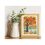 Thumbnail: Handmade Autumn Watercolor 3D Quilled Card in a wooden frame sitting on a shelf next to a white vase.
